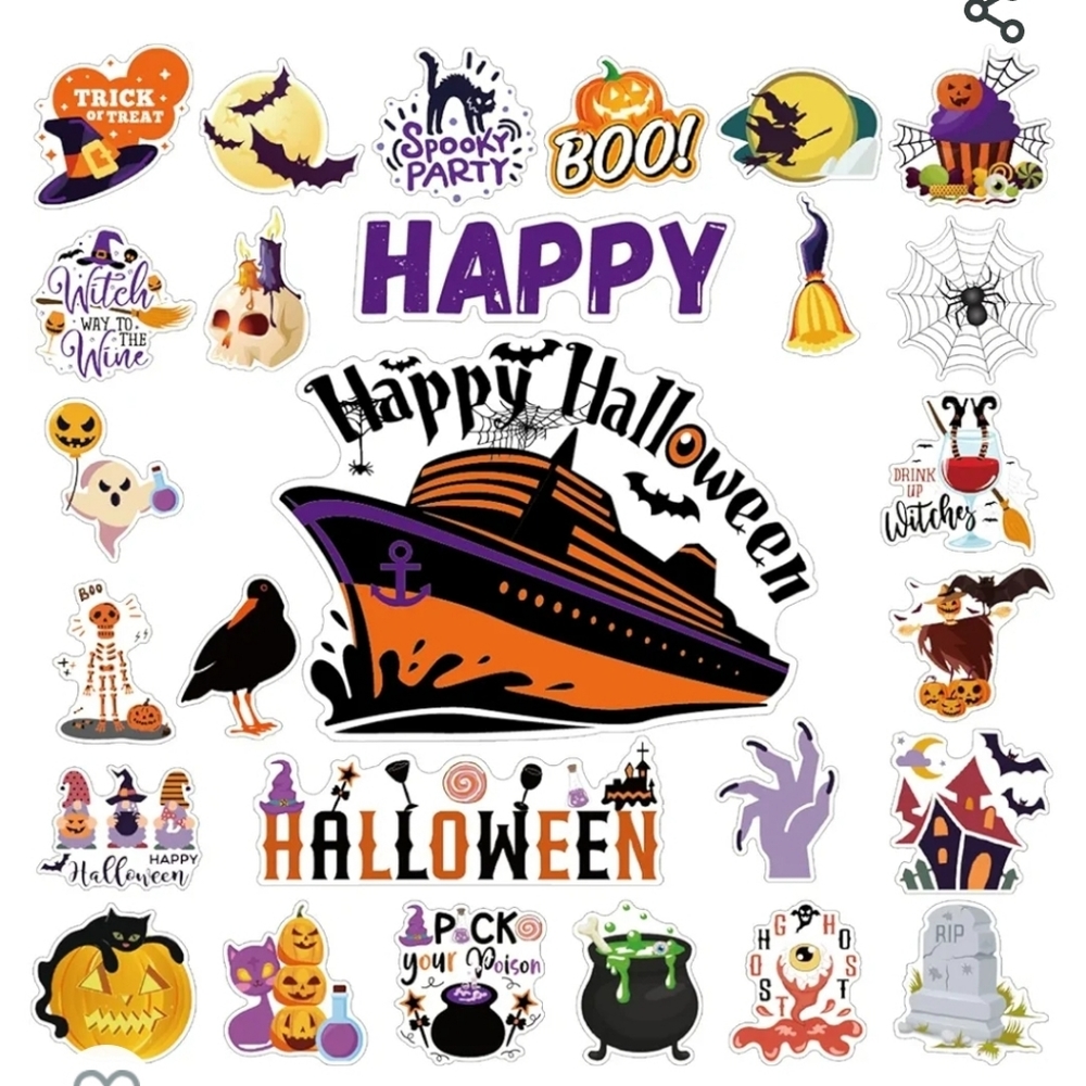 27 Cruise Ship Halloween Magnets